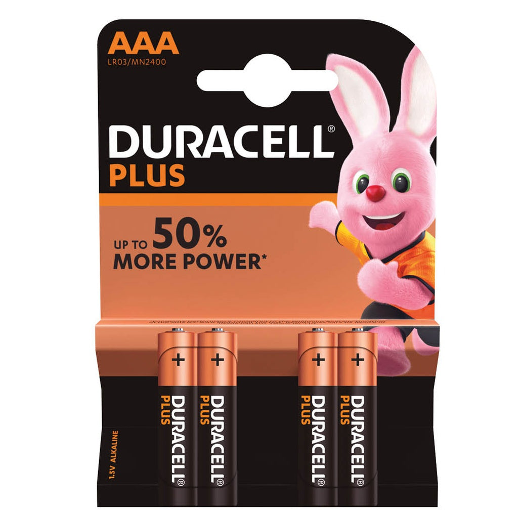 Pilha alcalina DURACELL Plus LR03 (AAA), Blister 4.