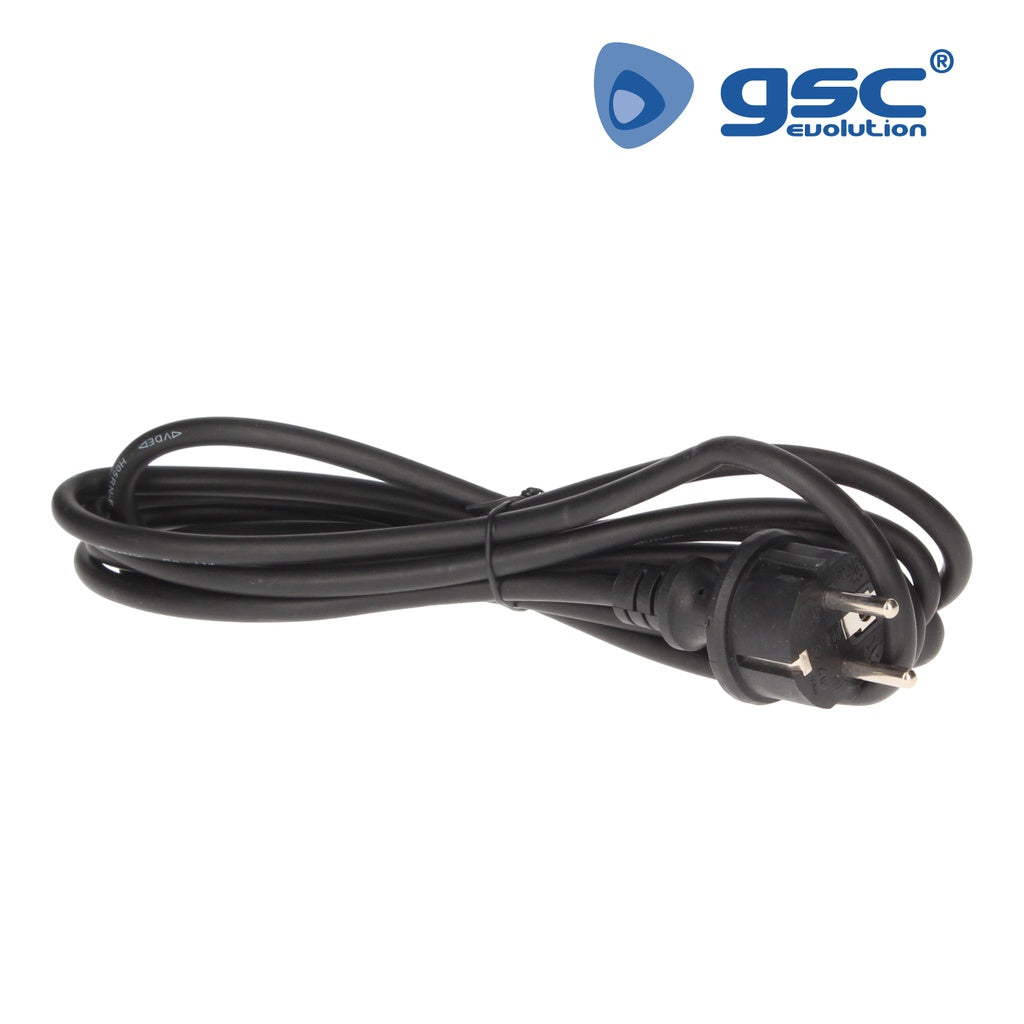Connexion câble PVC + schuko (3x1.0mm) 3M Noir