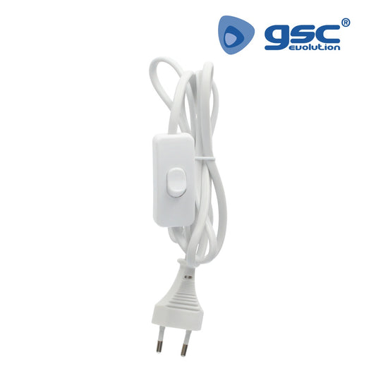 Connexion câble plat + Int. (2x0.75mm) 1.5M Blanc