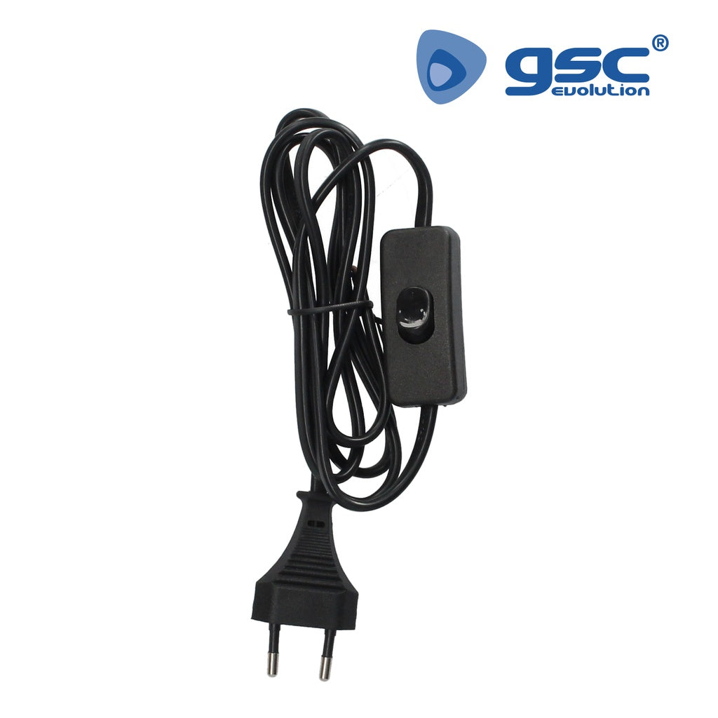 Connexion câble plat + Int. (2x0.75mm) 1.5M Noir