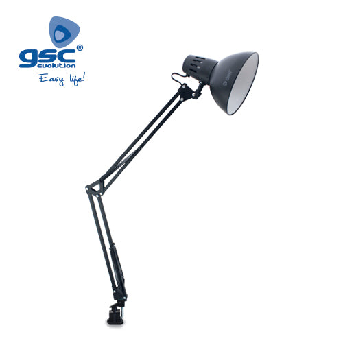 Clipe de mesa Flexo E27 40W- Preto