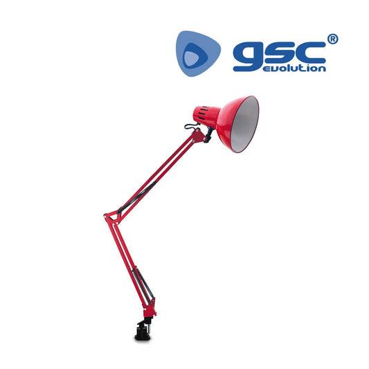 Clipe de mesa Flexo E27 40W- Vermelho