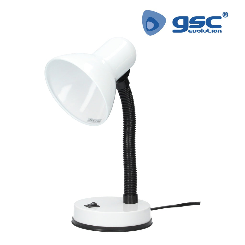 Candeeiro de secretária Bell E27 Branco