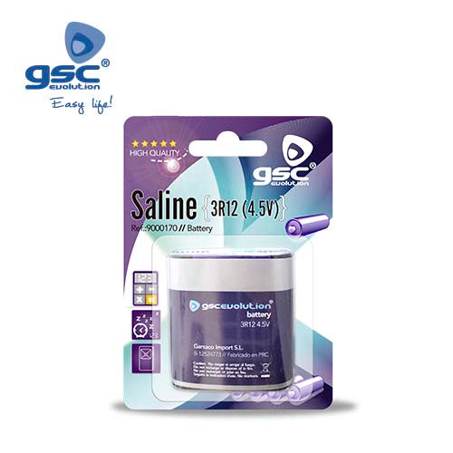 Bateria salina GSC Evolution 3R12-4.5V Blister 1 Unidade.