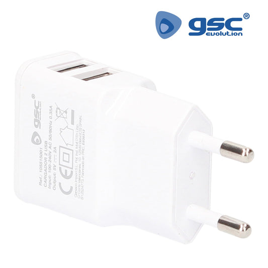 Carregador 230V a 2 USB