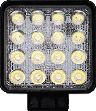 PROJECTEUR LED CARRÉ 48W 4000LM 6500K 12 / 24 V DC