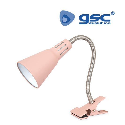 Flexo com pinça Nuka E14 Rosa