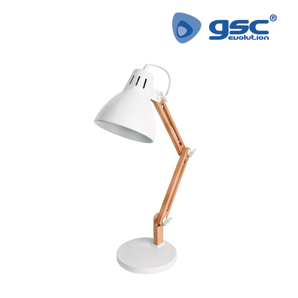 Candeeiro de mesa Hamu E27 branco