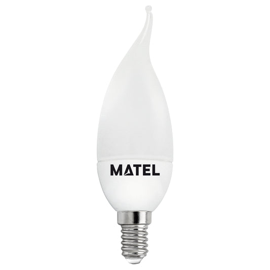 LÂMPADA VELA CHAMA MATEL LÂMPADA E14 5W QUENTE
