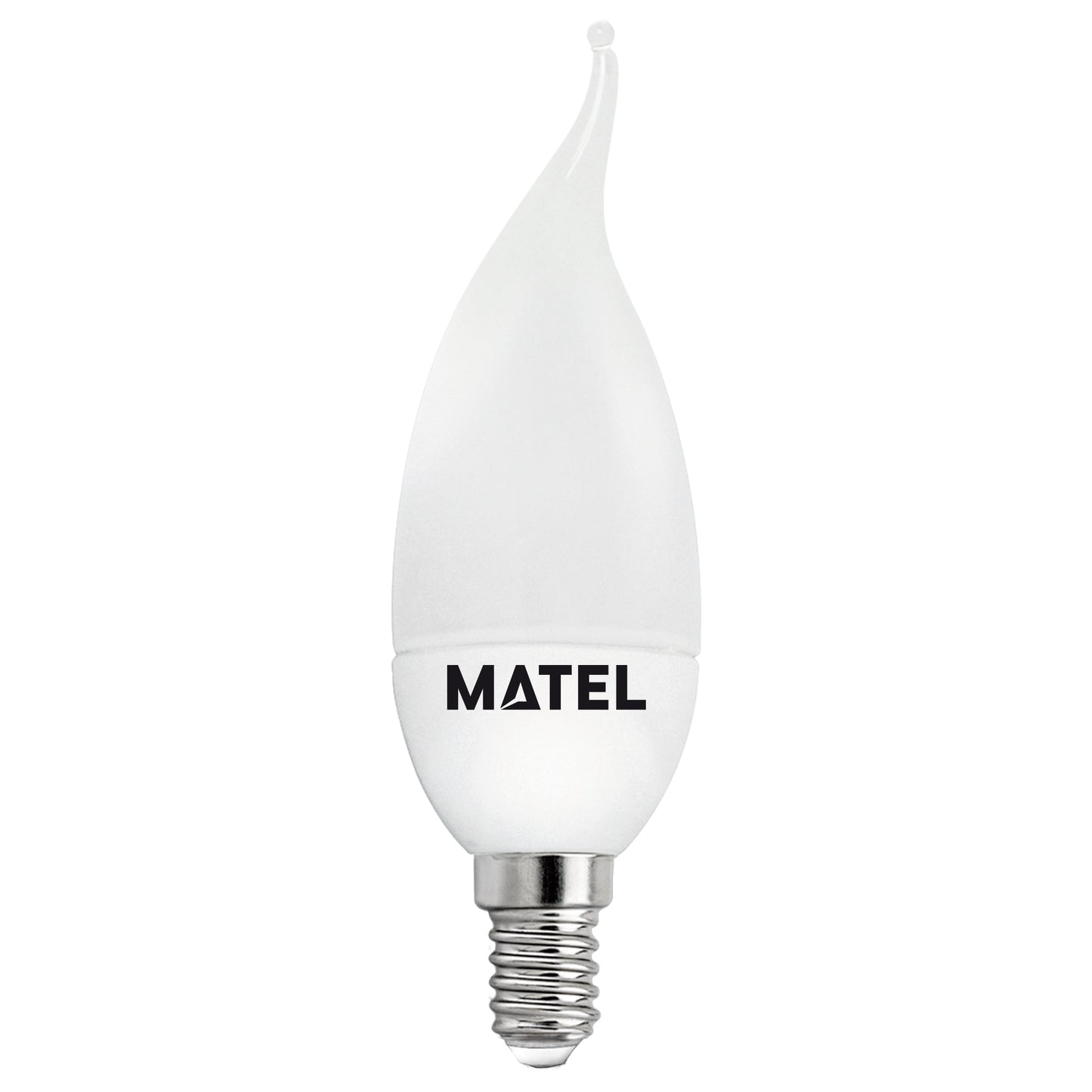 LÂMPADA VELA CHAMA MATEL LÂMPADA E14 5W Branco Frio - 6400 K