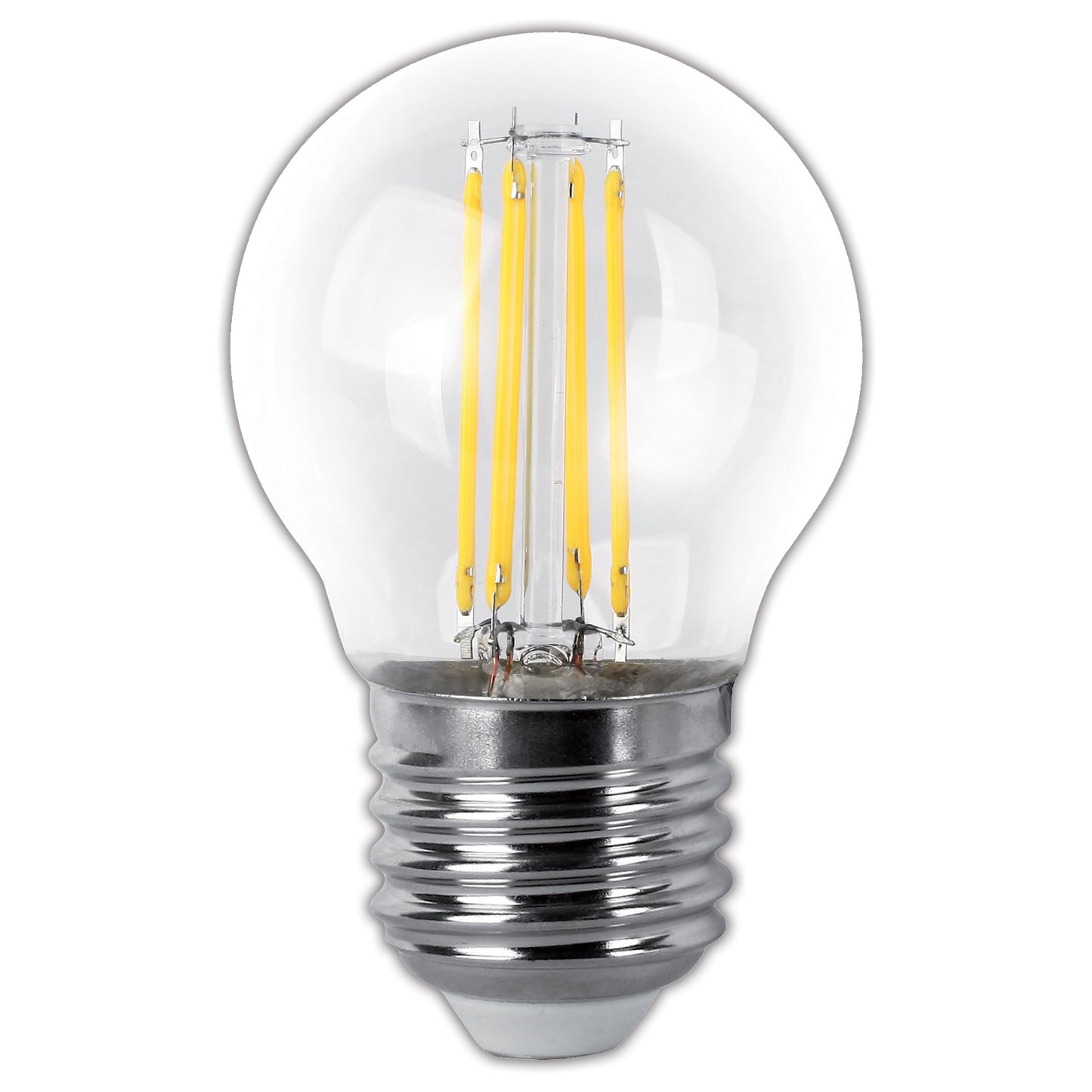 LAMPADA LED 4W E14 E27 FILAMENTO TRANSPARENTE 360º G45