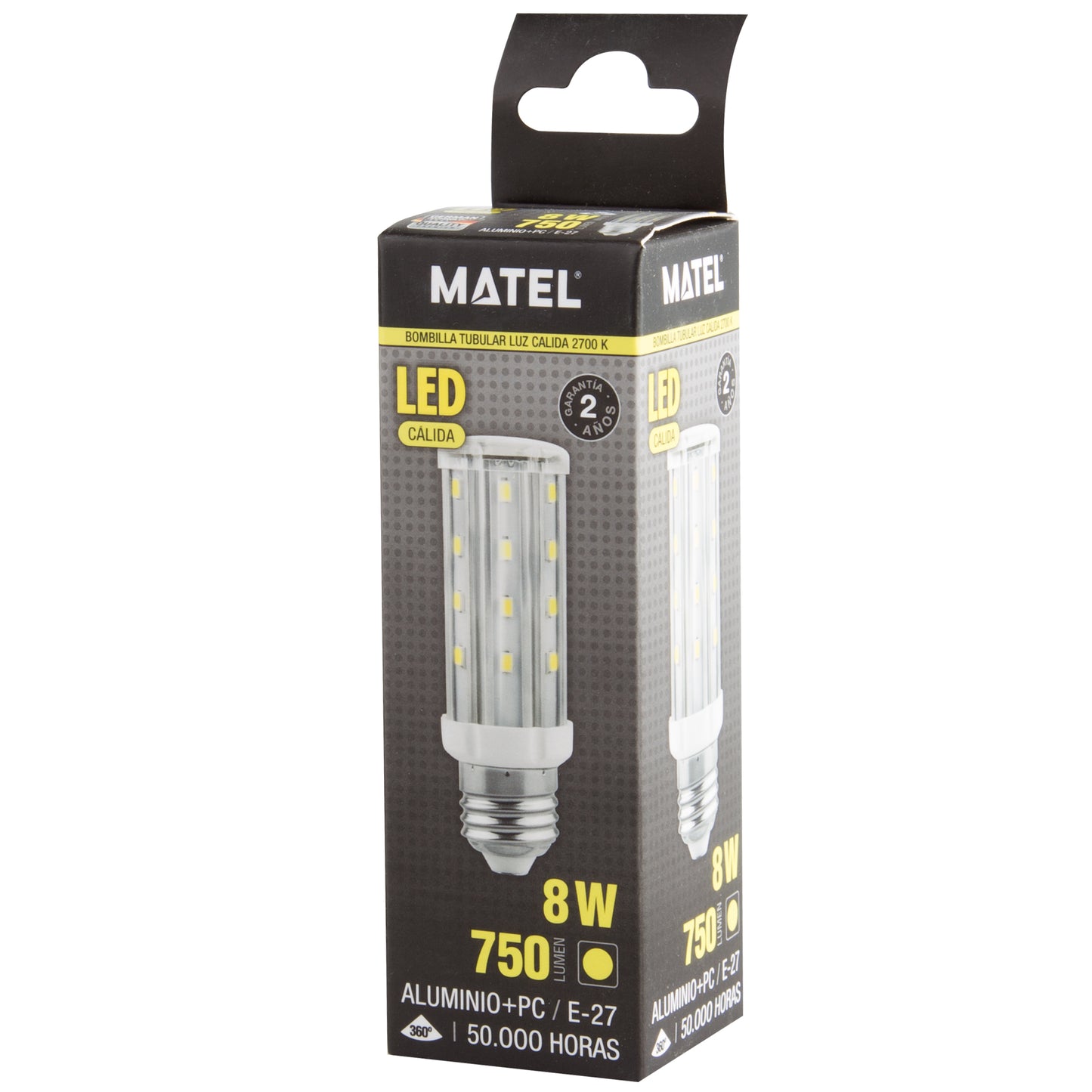 LAMPADA LED TUBULAR E27 8W 10W 12W 25W 30W 40W 50W 60W 360º 230V AC