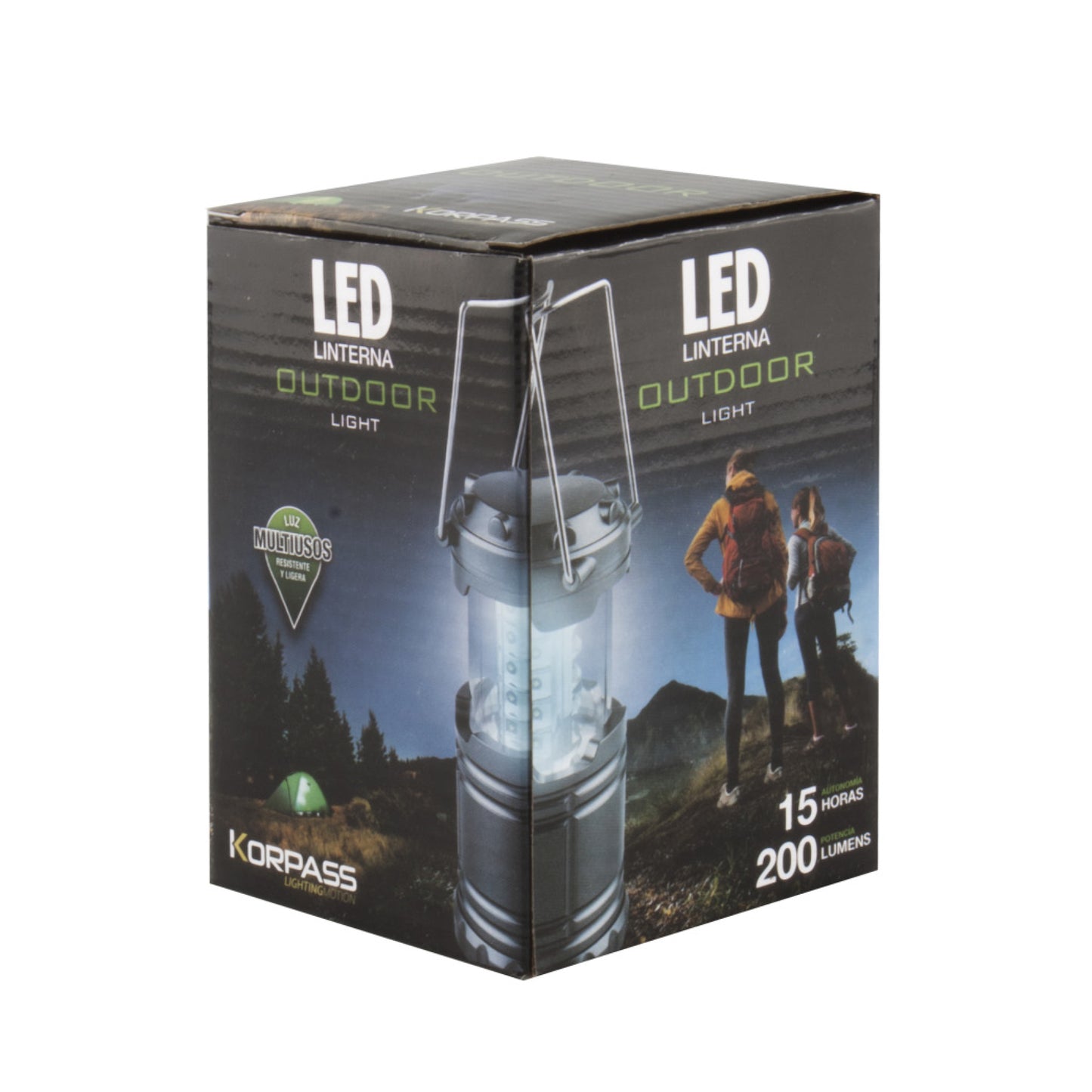 LANTERNA LED KORPASS CAMPING 200LM