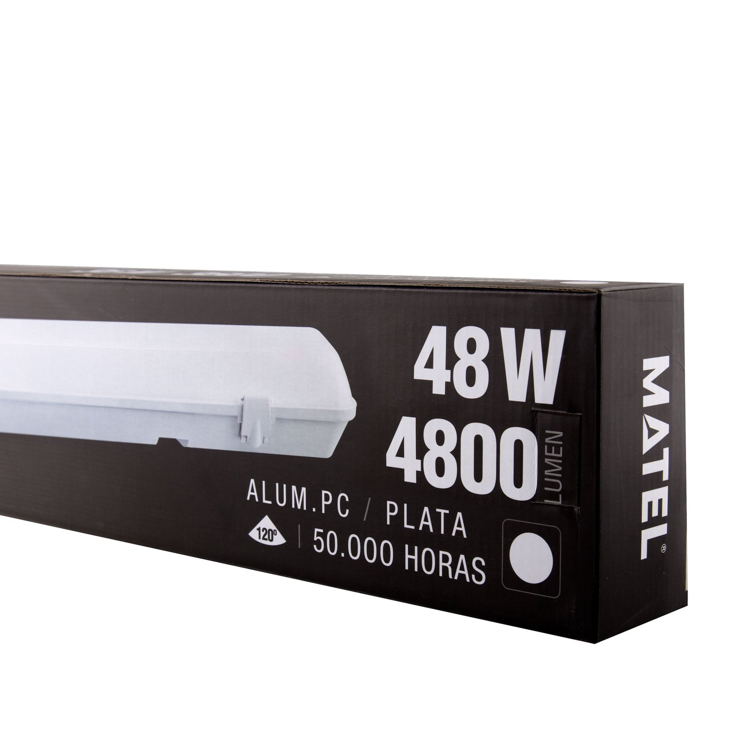 ARMURE LED INTÉGRÉE IP65 18W 20W 36W 40W 48W 50W 120º AVEC OU SANS CAPTEUR 230V AC