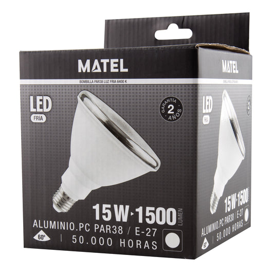 LAMP E27 15W PAR38 COLORS