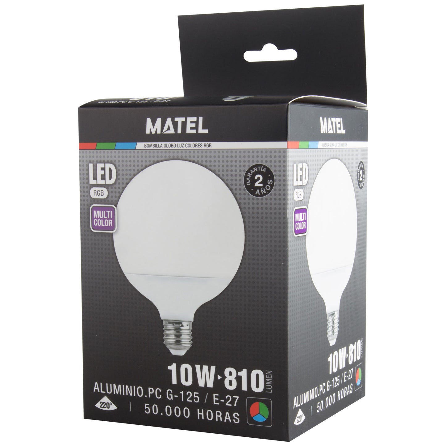 LAMPE LED E27 E14 BOUGIE SPHÉRIQUE GLOBE RGB PLUS 4000 K SANS COMMANDE