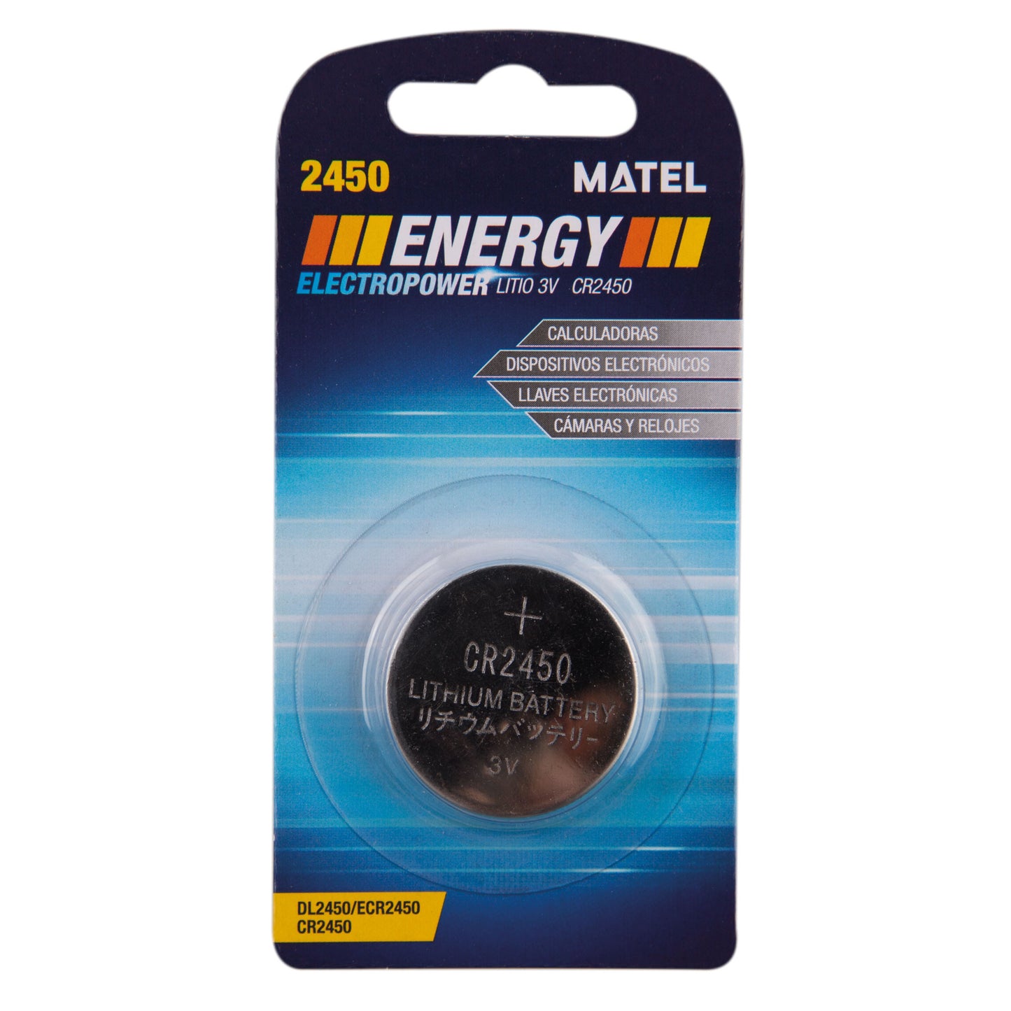 PILHA LÍTIO ENERGY 2450 BL 1U