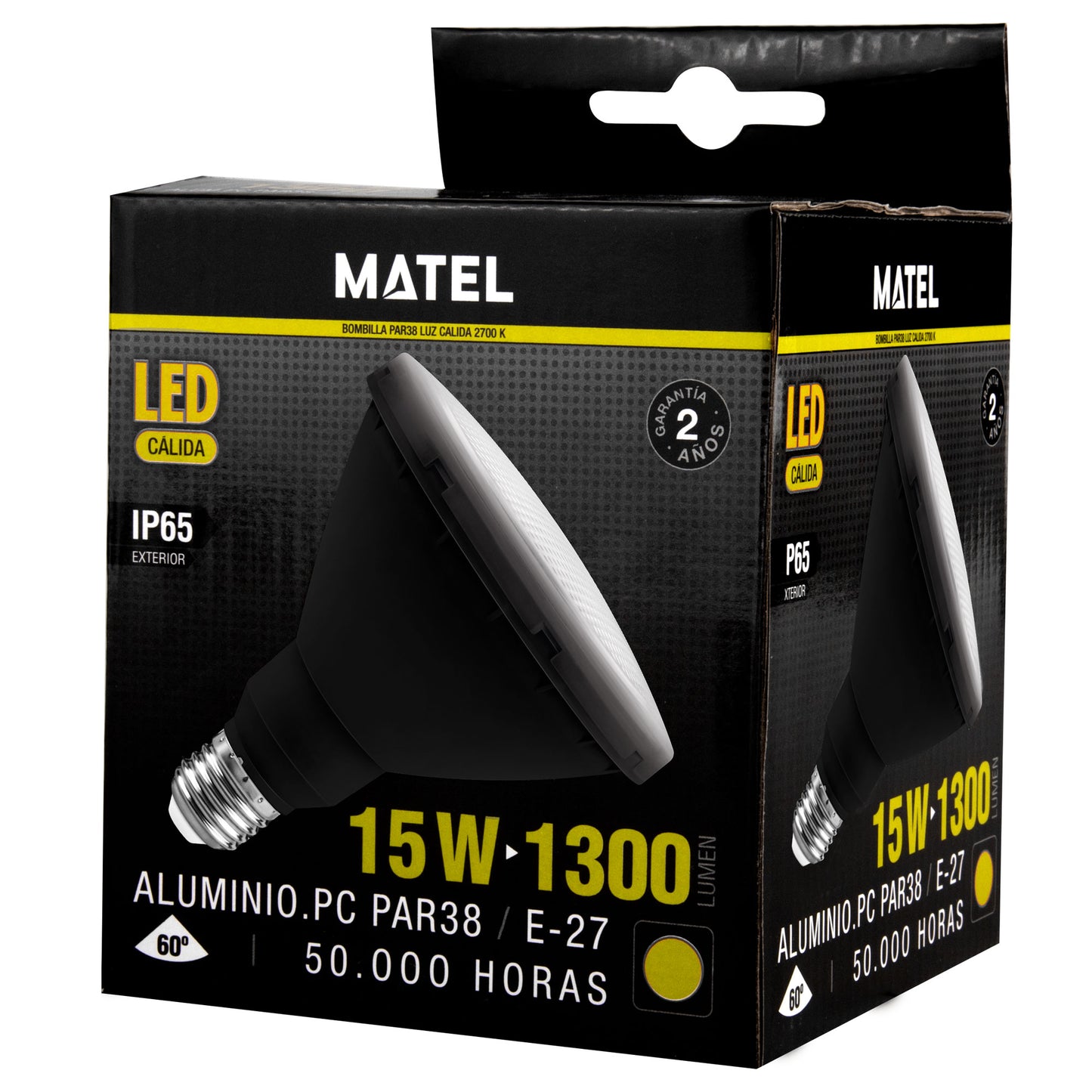 LAMPADA E27 15W PAR38 CORES