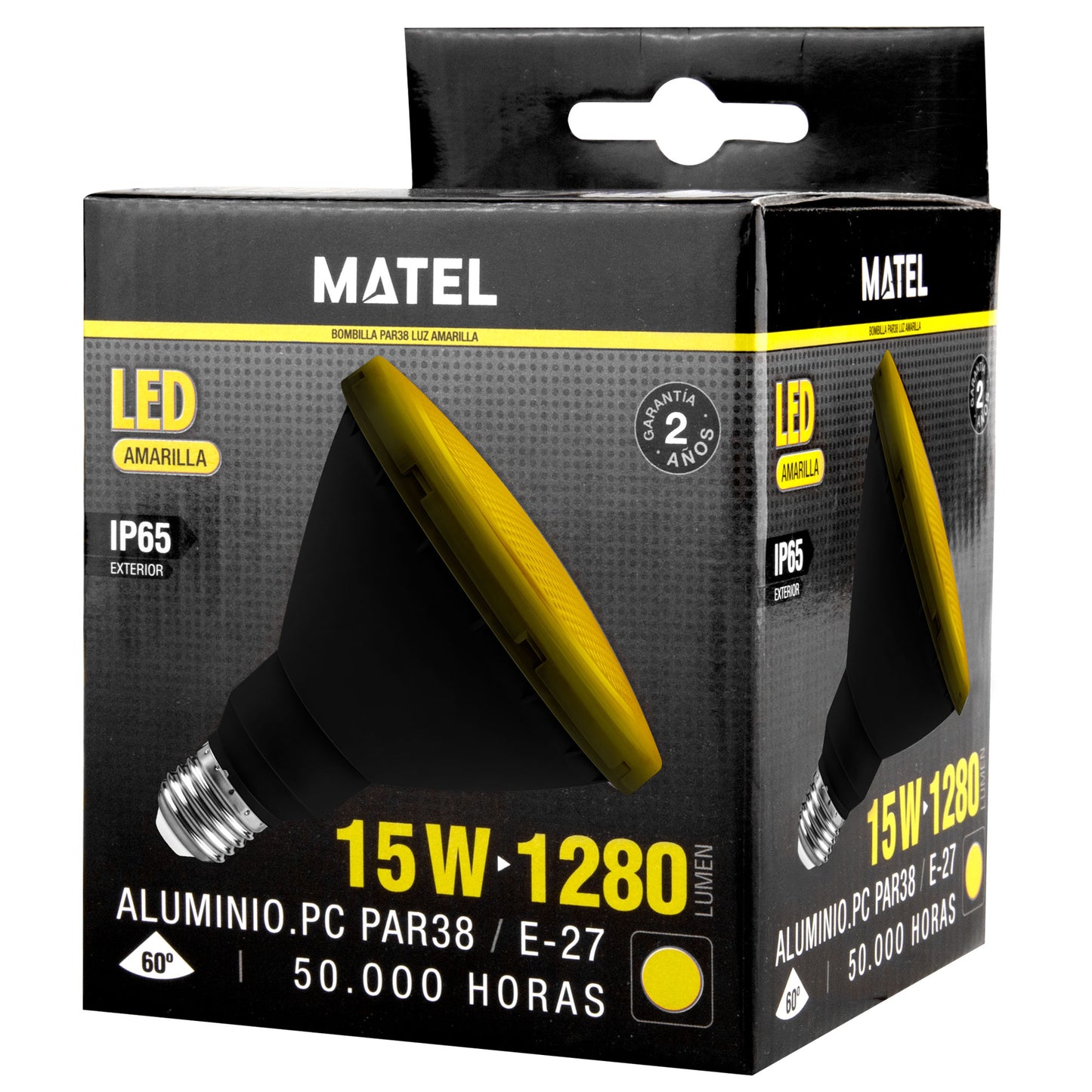 LAMPADA E27 15W PAR38 CORES