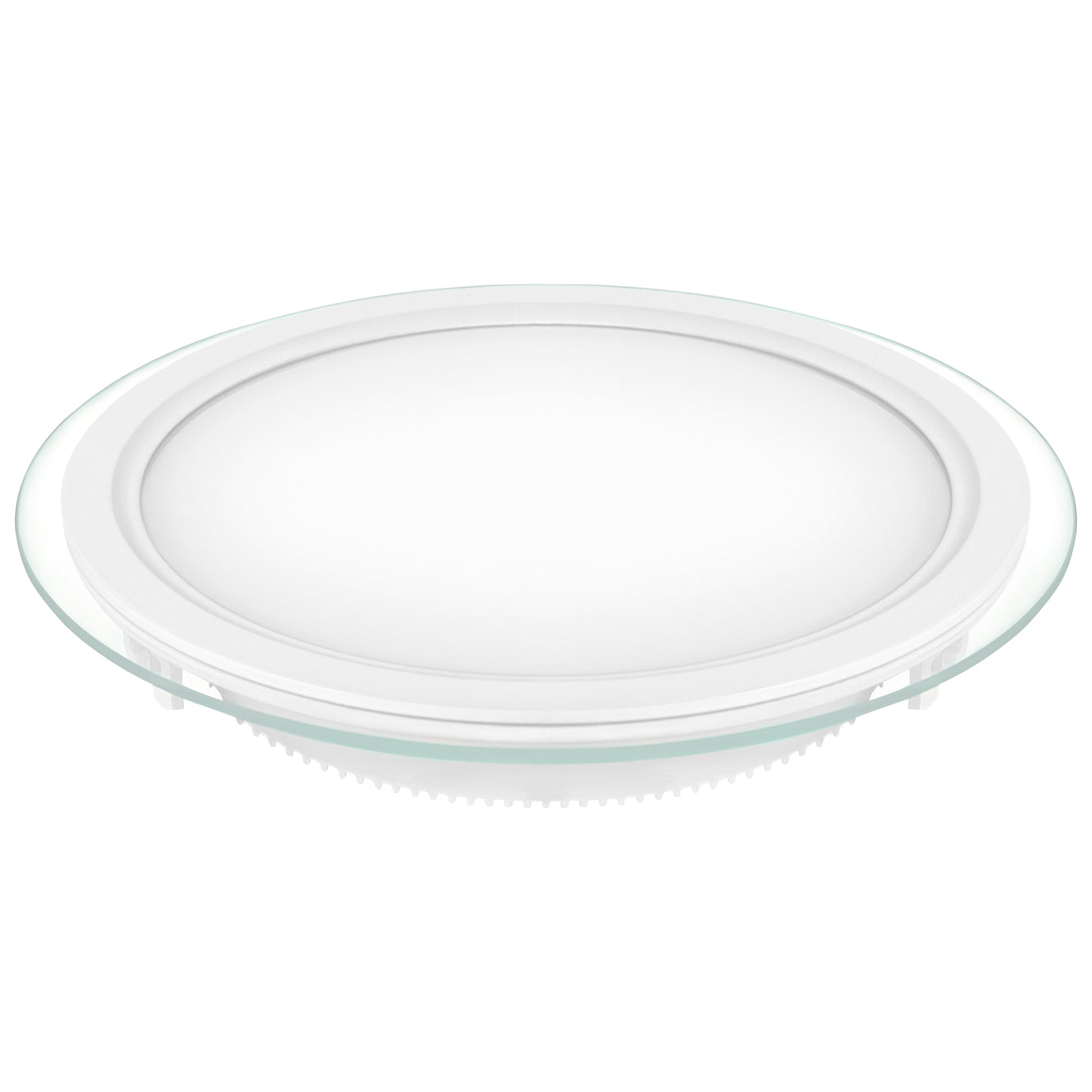 DOWNLIGHT LED MATEL VIDRO REDONDO 24W FRIO