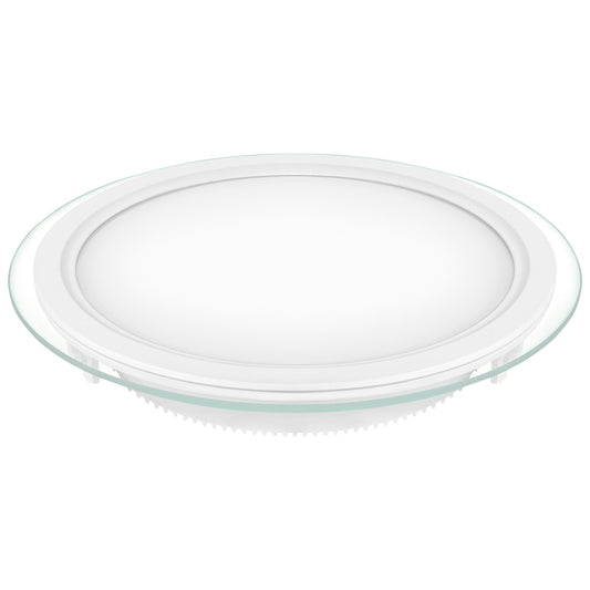 DOWNLIGHT LED MATEL ROUND GLASS 24W COLD