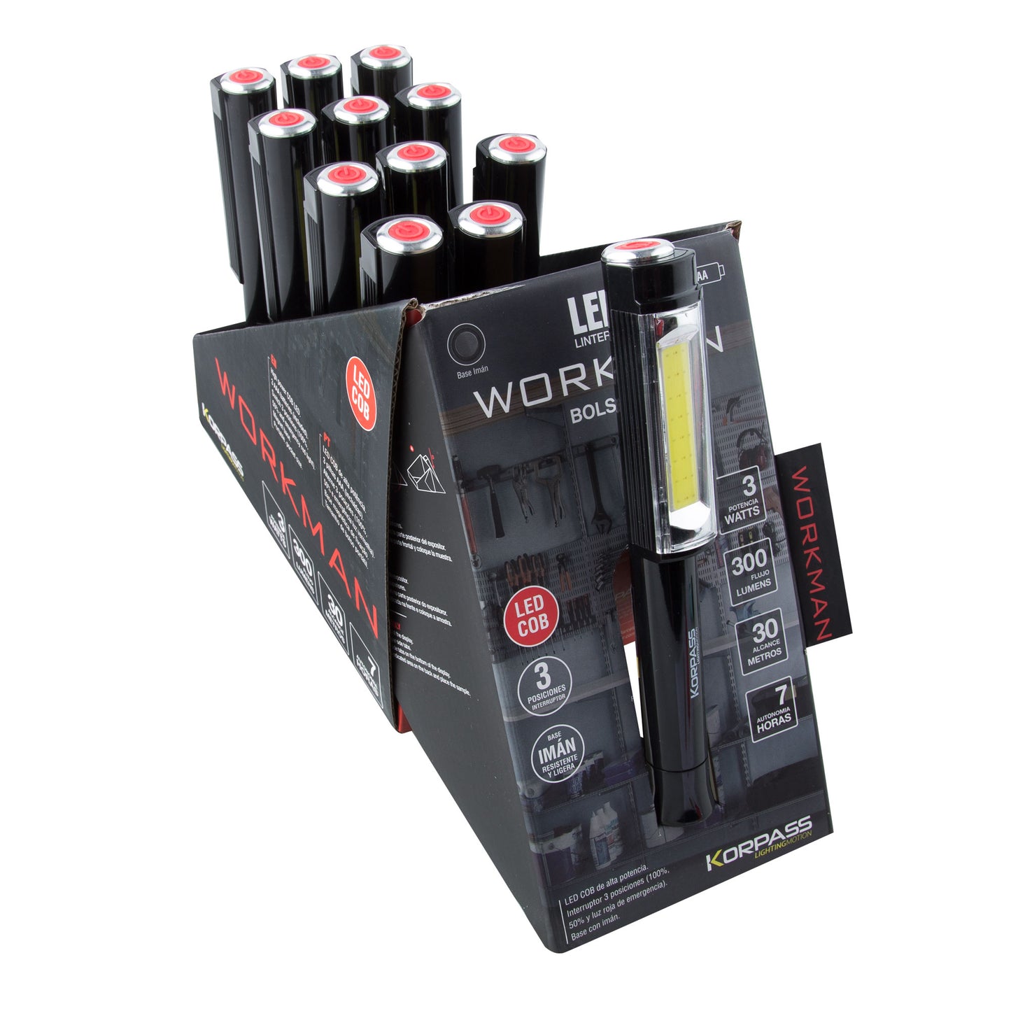 Lanterna LED DE BOLSO KORPASS 3W 12U