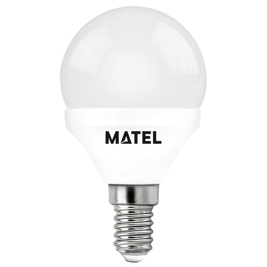 MATEL E14 LAMPE LED SPHÉRIQUE NEUTRE 5W (3 UNITÉS)
