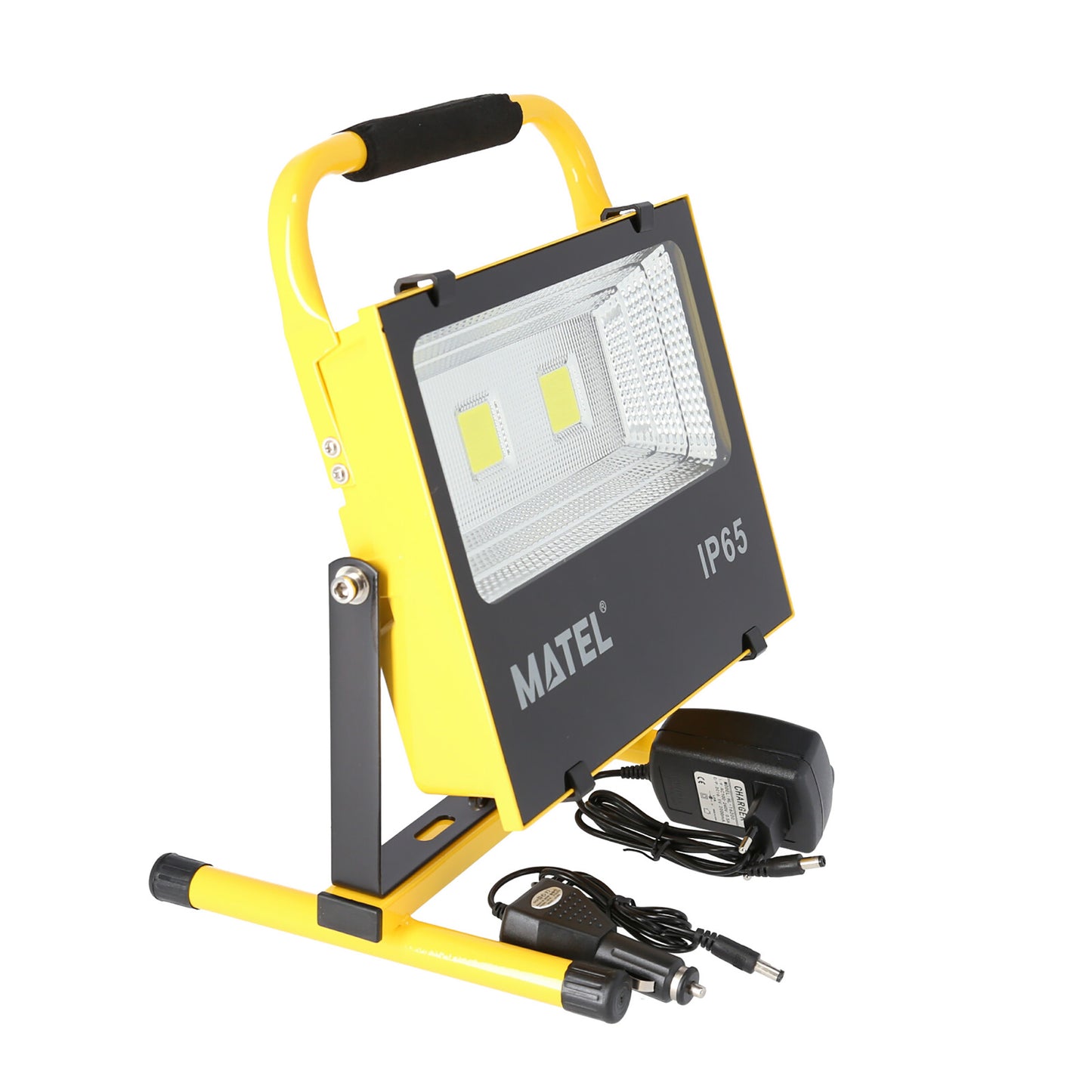 PROJETOR DE LED MATEL RECARREGÁVEL 100W A FRIO IP65