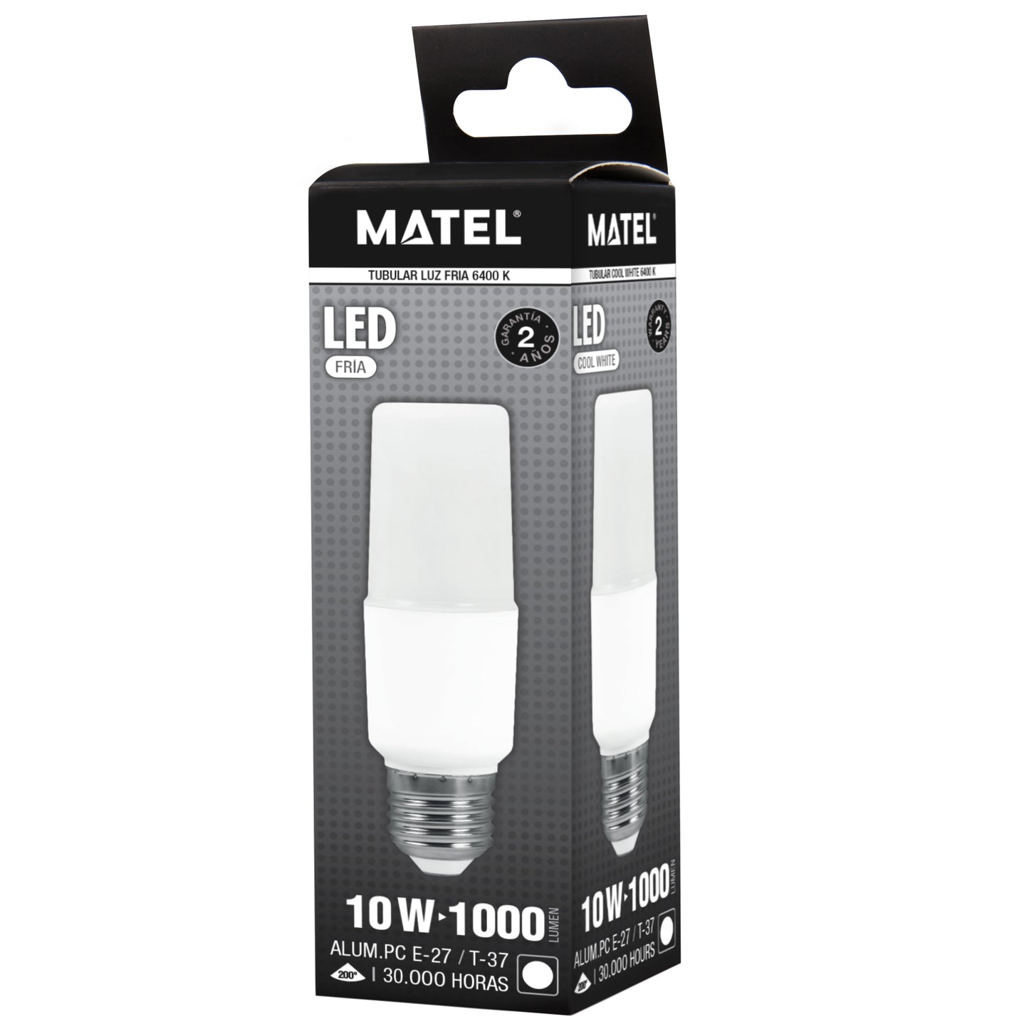 LAMPE TUBULAIRE LED T37 E27 12W