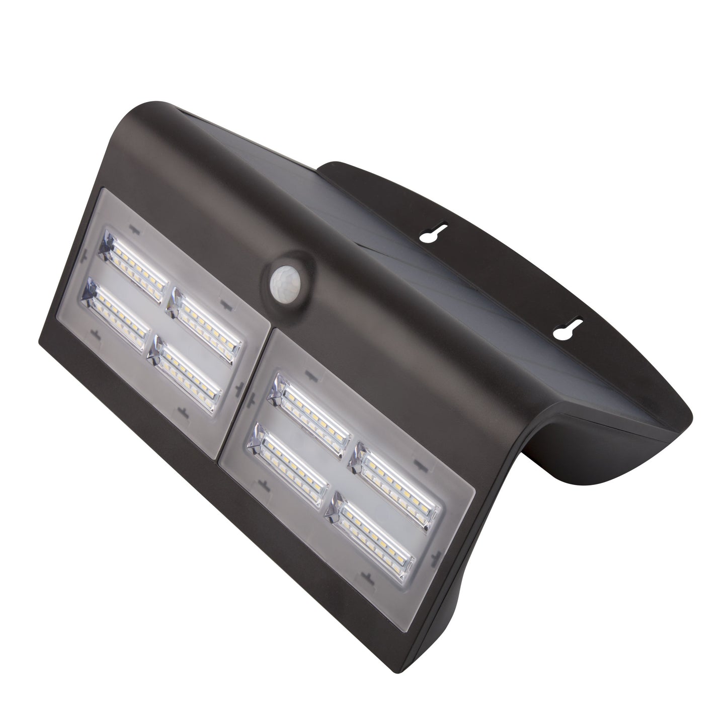 LÂMPADA DE PAREDE SOLAR LED KORPASS SENSOR 8W PRETO