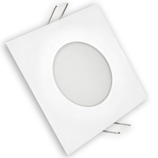 MATEL FIXED LED RING IP65 SQUARE WHITE 8W COLD