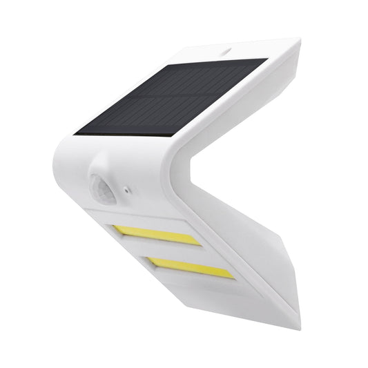 LÂMPADA DE PAREDE SOLAR LED KORPASS SENSOR 7W BRANCO