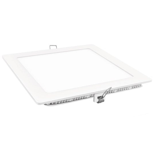 DOWNLIGHT LED MATEL SQUARE WHITE 18W TRICOLOR