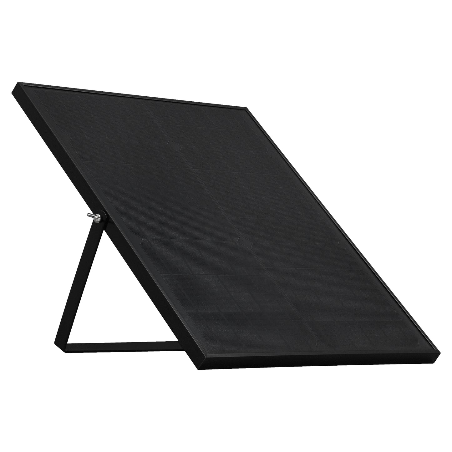 PROJETOR DE LED SOLAR RECARREGÁVEL PRETO 12-120W FRIO