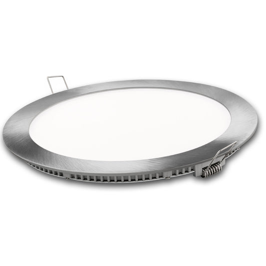 DOWNLIGHT LED MATEL ROUND SILVER 18W TRICOLOR