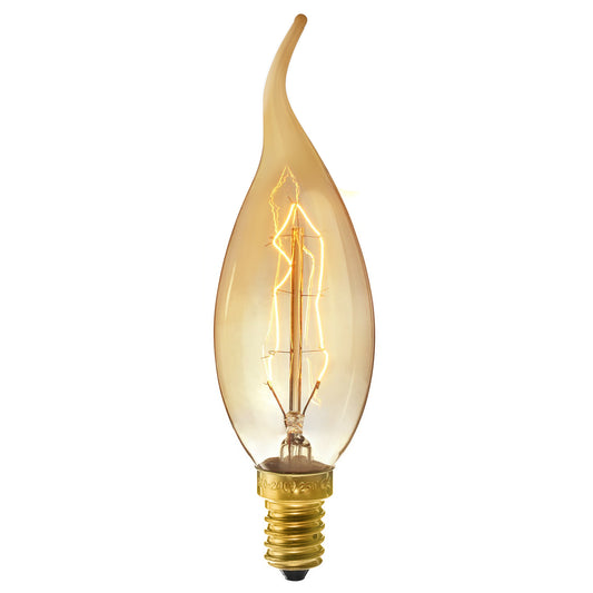 LAMPE LED MATEL EDISON E14 FLAMME VINTAGE 40W