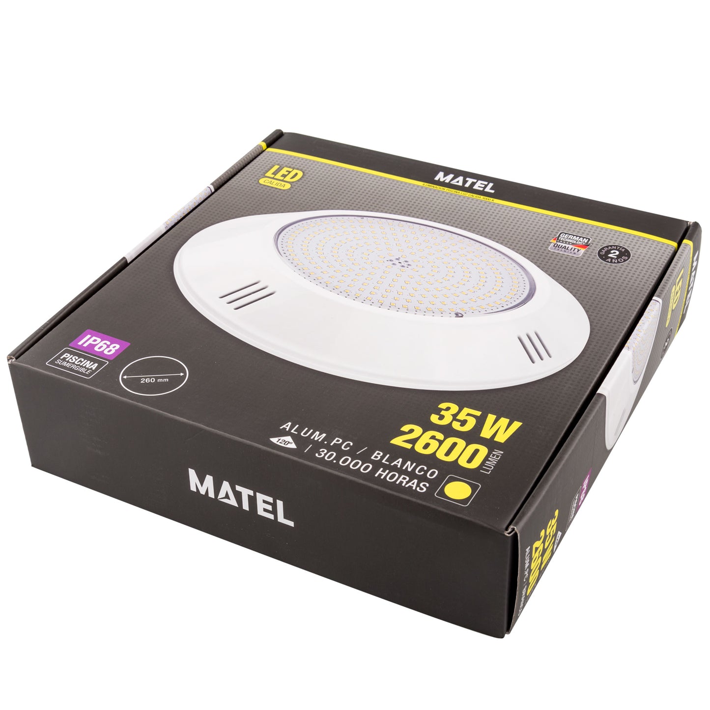 LÂMPADA LED MATEL PISCINA DE SUPERFÍCIE IP68 35W 12V QUENTE
