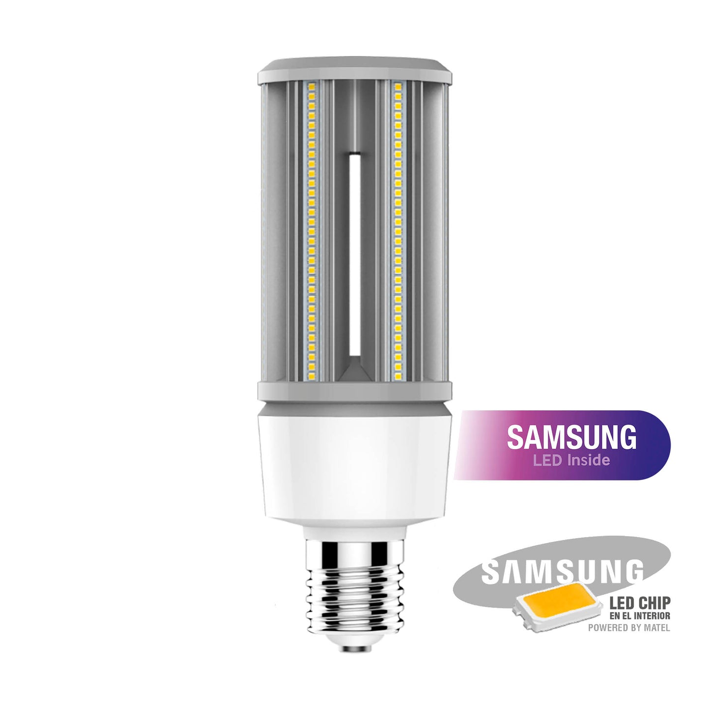 E40 SAMSUNG MATEL CHIP TUBULAR LÂMPADA LED 45W