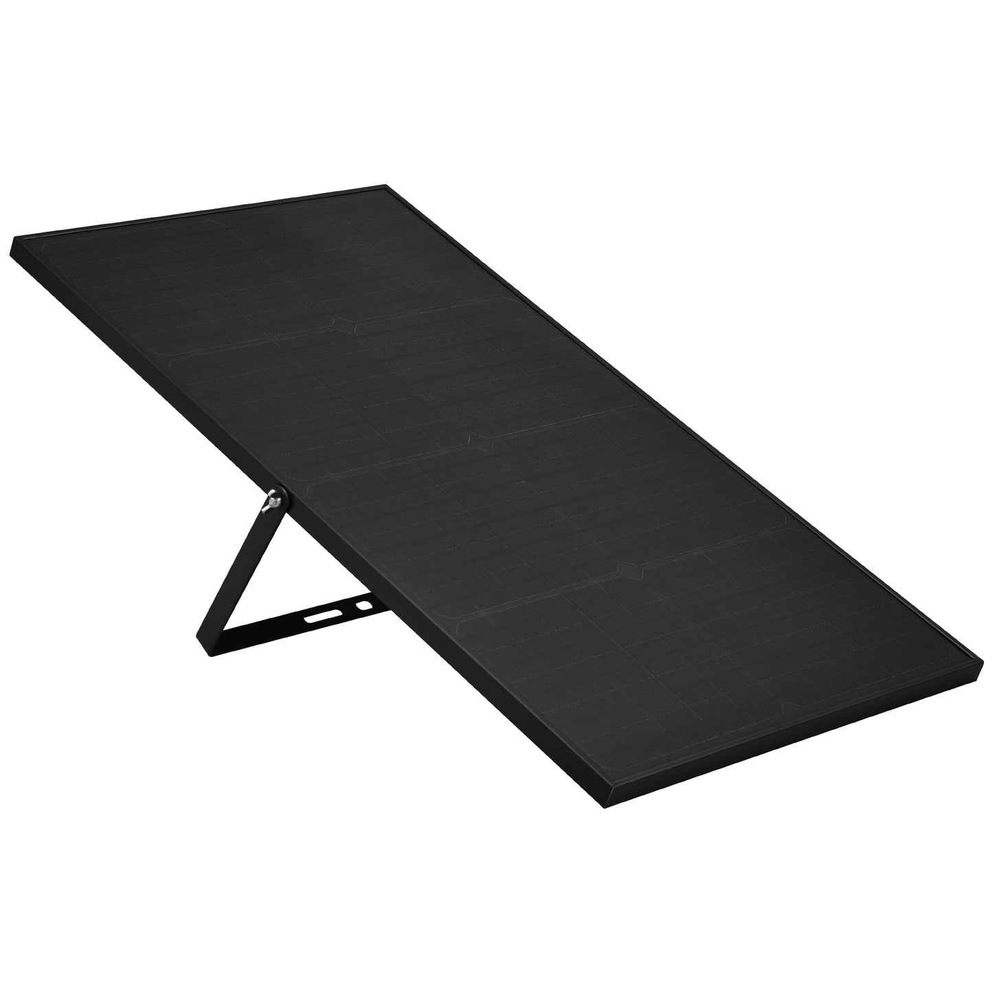PROJETOR DE LED SOLAR RECARREGÁVEL PRETO 20-300W FRIO
