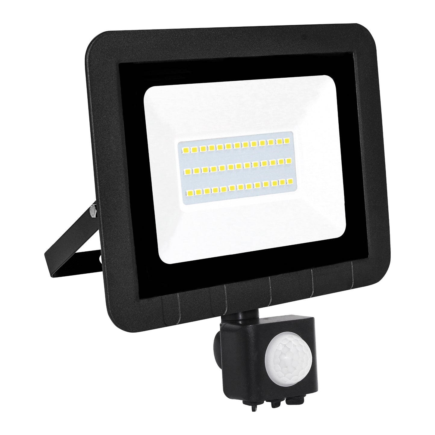 PROJETOR LED MATEL COM SENSOR PRETO 10W / 20W / 30W / 50W