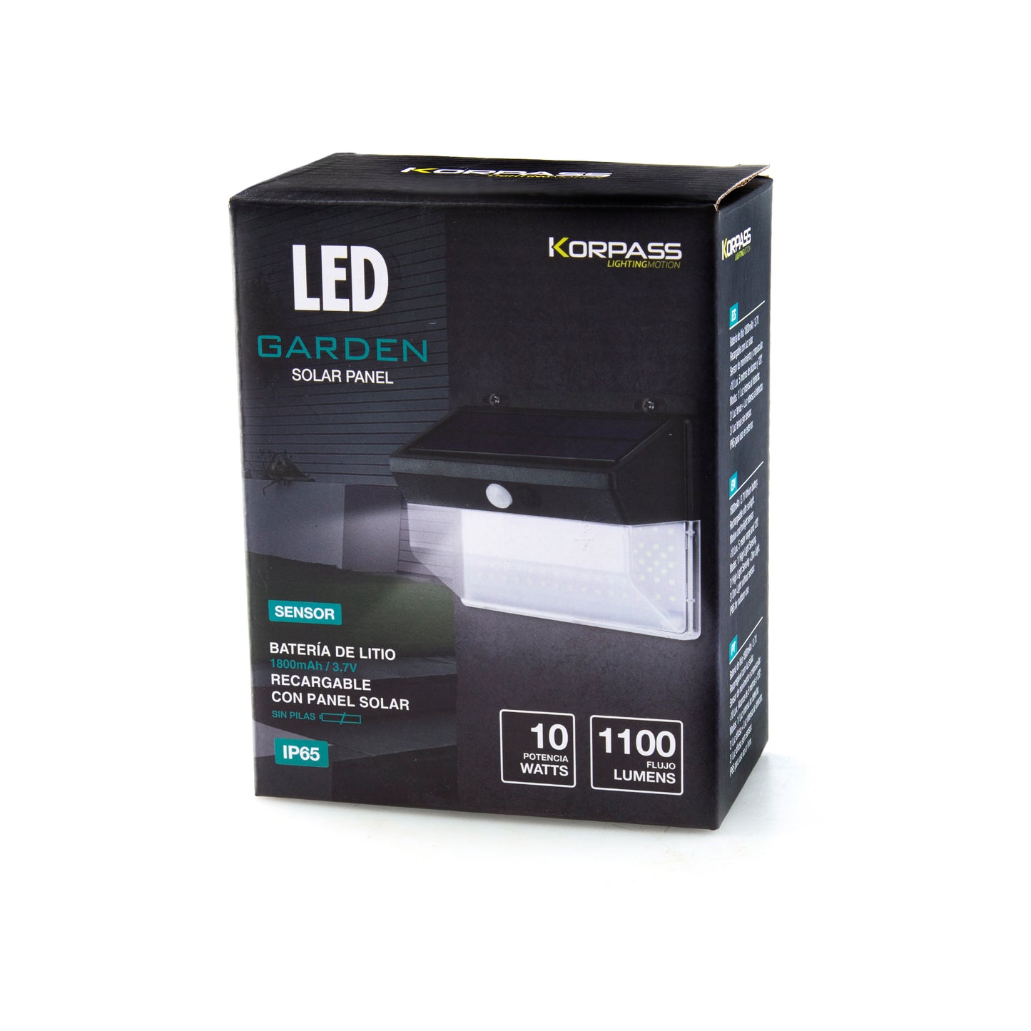 LED SOLAR LIGHT WITH SENSOR 10W COLD LIGHT