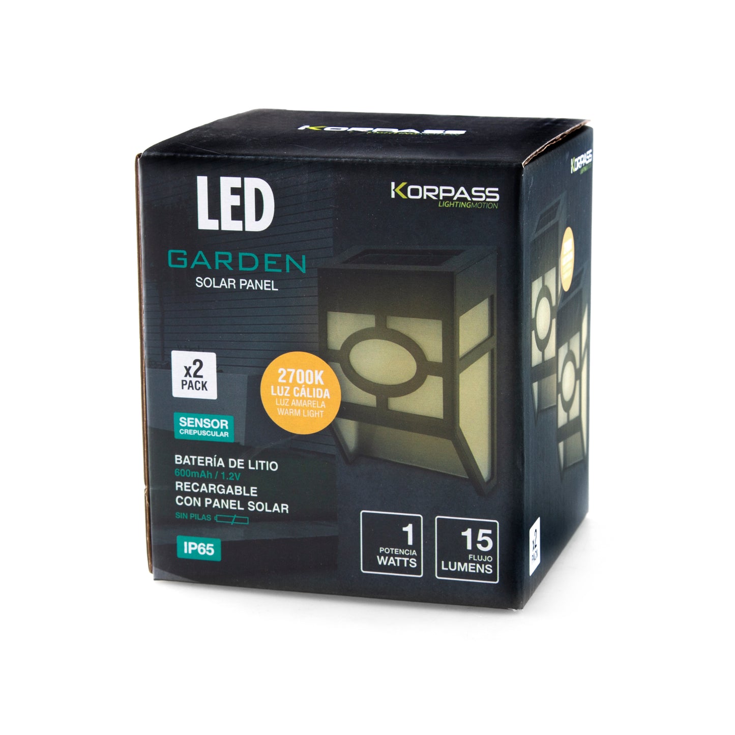 LAMPE DE GUIDAGE LED À MONTAGE MURAL SOLAIRE 1W LUMIÈRE CHAUDE 2 UNITÉS