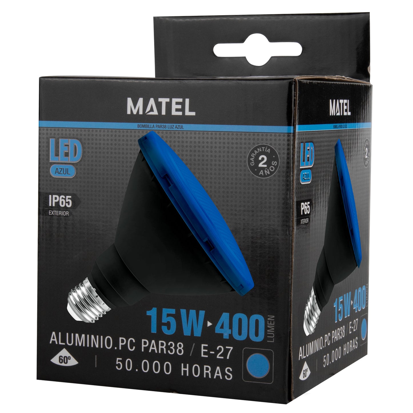 LAMPADA E27 15W PAR38 CORES