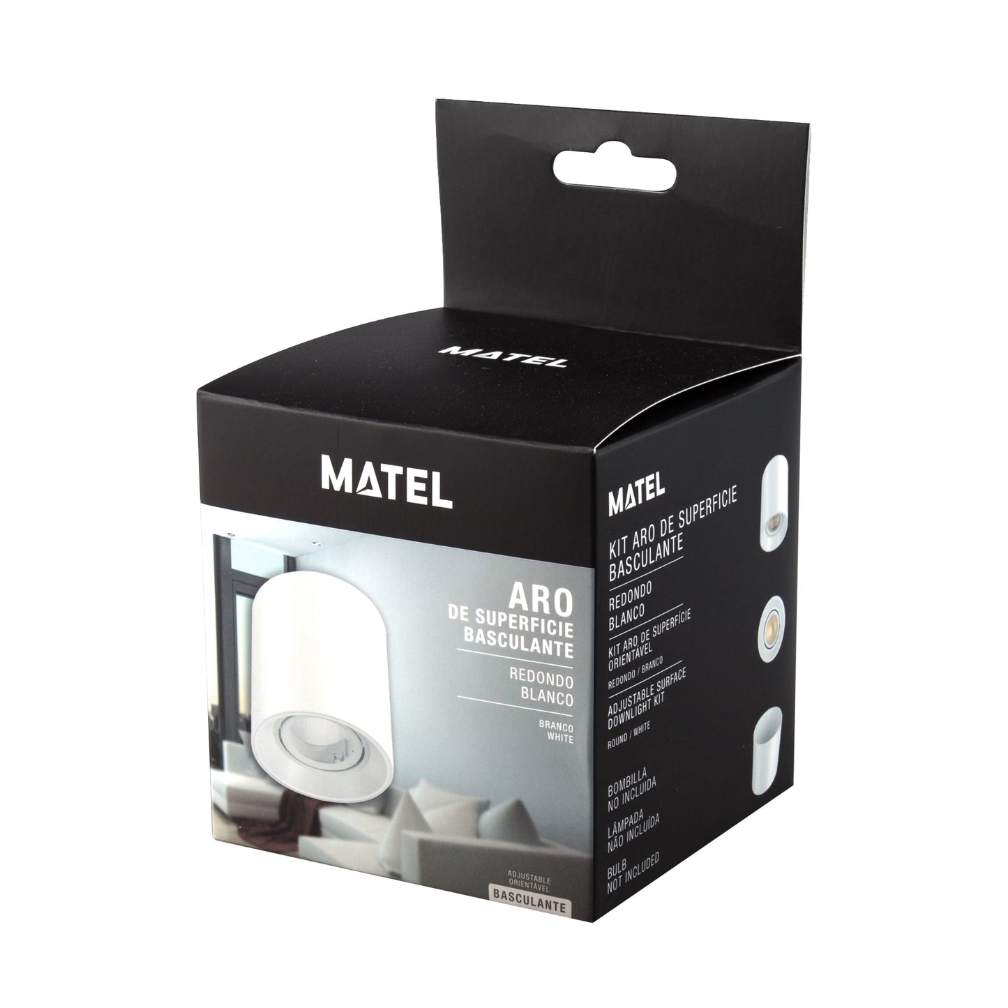 KIT DE ARO DE SUPERFÍCIE REDONDO BRANCO
