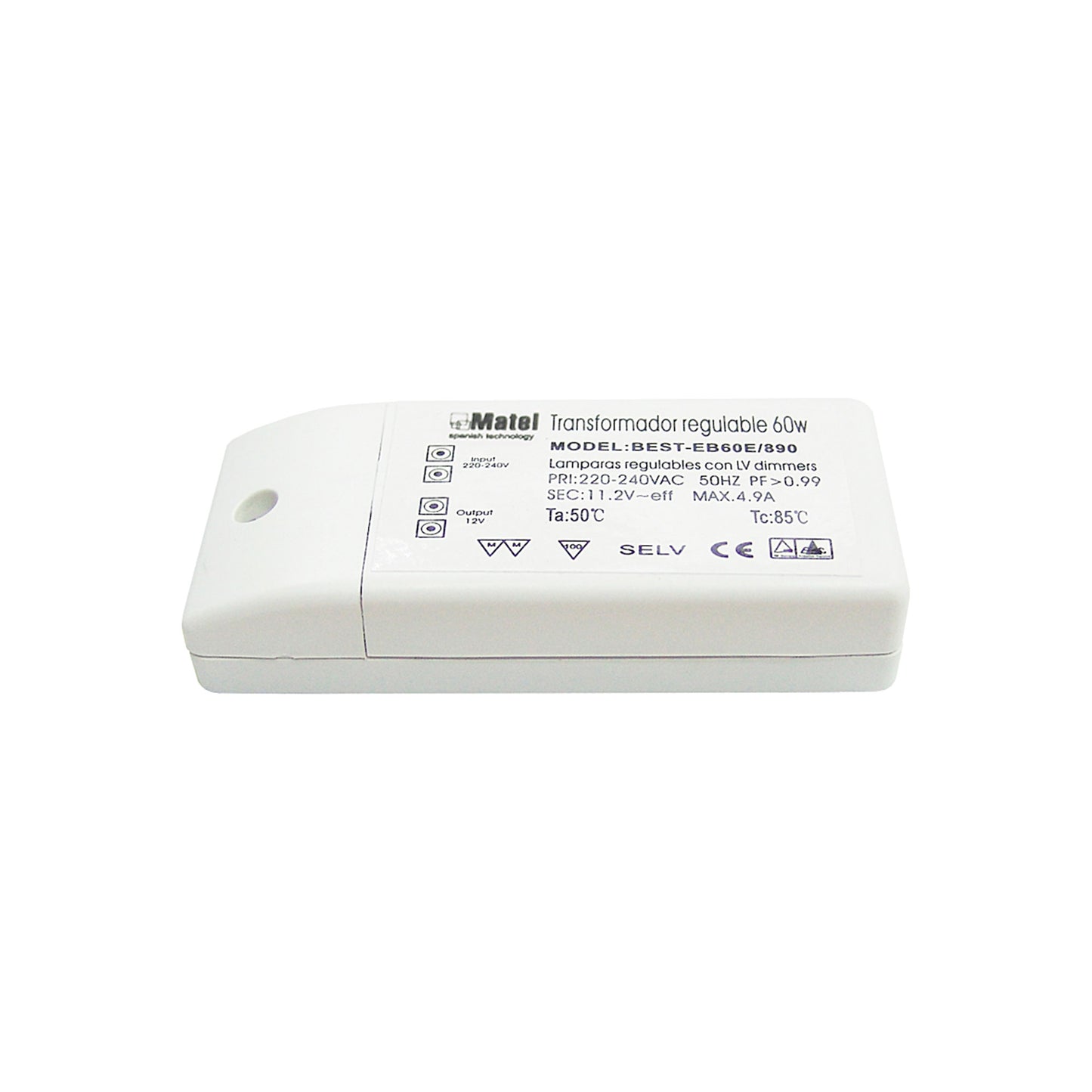 TRANSFORMADOR ELECTRÓNICO ONLEX 12V 60W