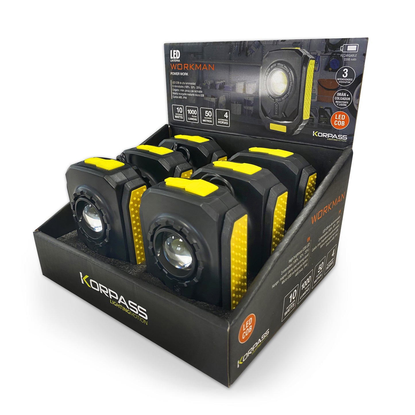 LANTERNA LED PROFISSIONAL COB 10W
