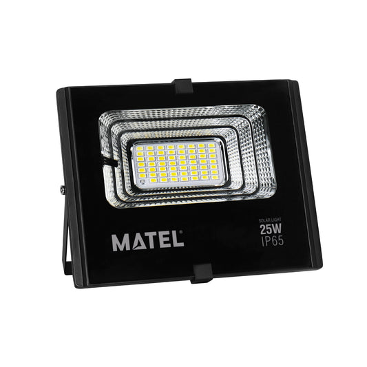 PROJETOR DE LED SOLAR RECARREGÁVEL 5-25W FRIO - MATEL