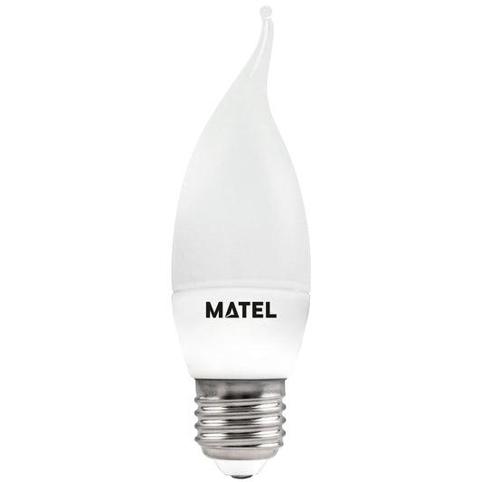 CANDLE LAMP FLAME MATEL E27 C37 8W