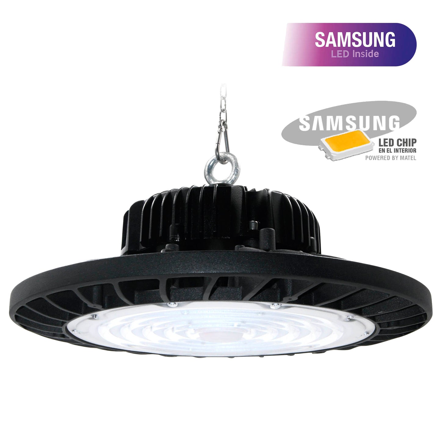 PROJETOR LED UFO BLACK MATEL 150W 20250LM FRIO