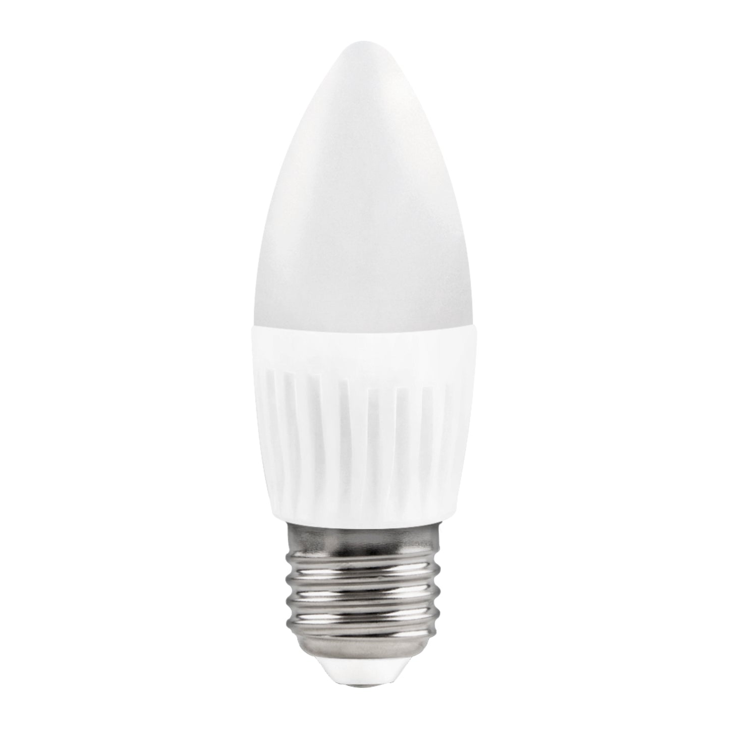 LAMPE LED BOUGIE MATEL E27 10W FROID